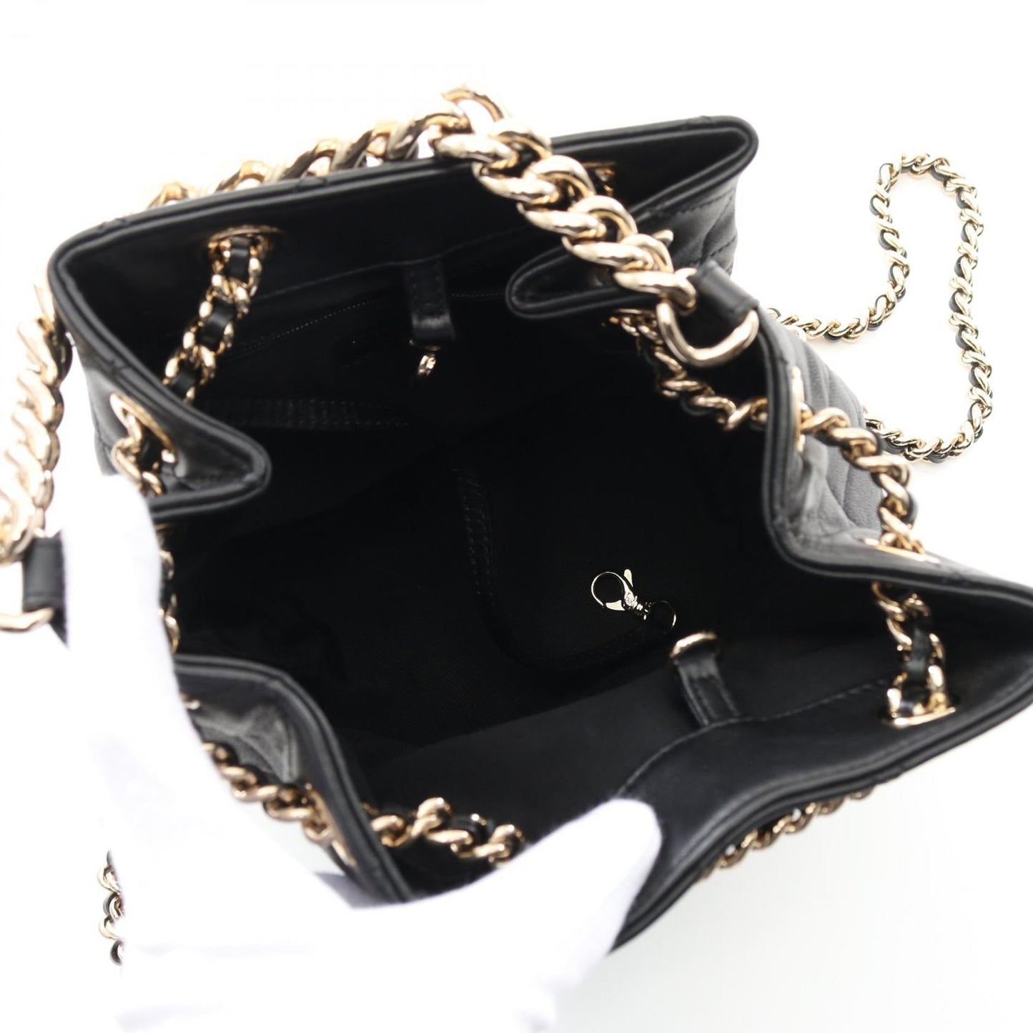 Chanel Matelasse Studs Coco Mark Leather Backpack