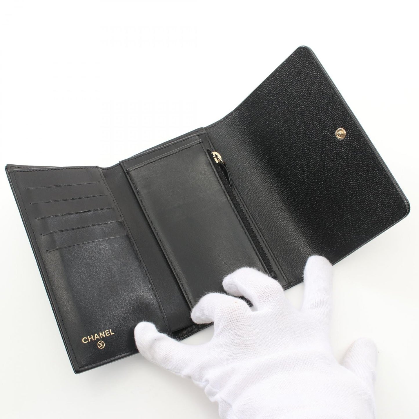 Chanel Caviar Skin Wallet