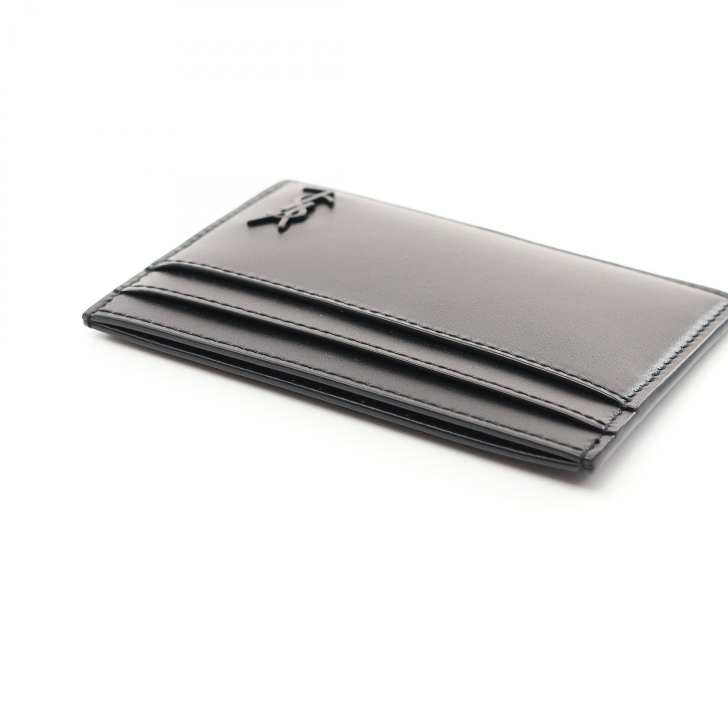 Saint Laurent Tiny Cassandra Leather Card Case