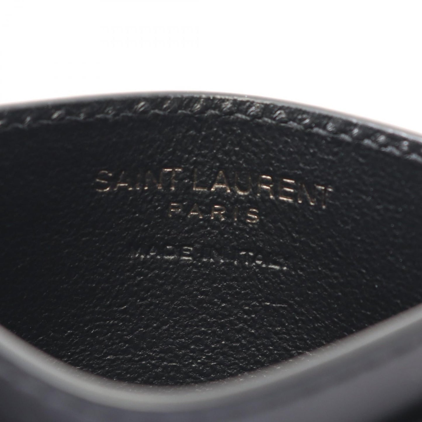 Saint Laurent Tiny Cassandra Leather Card Case