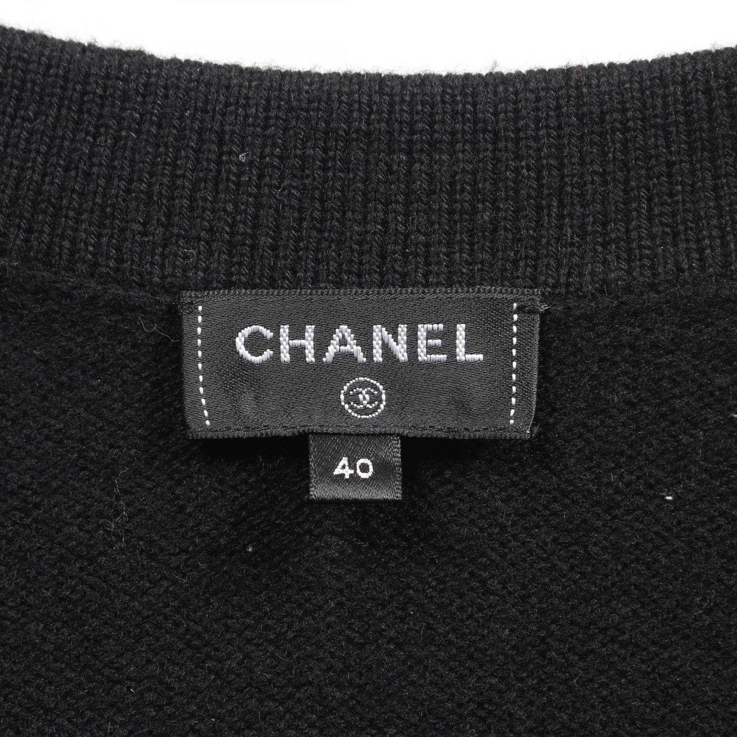 Chanel Coco Mark Button Cashmere Cardigan