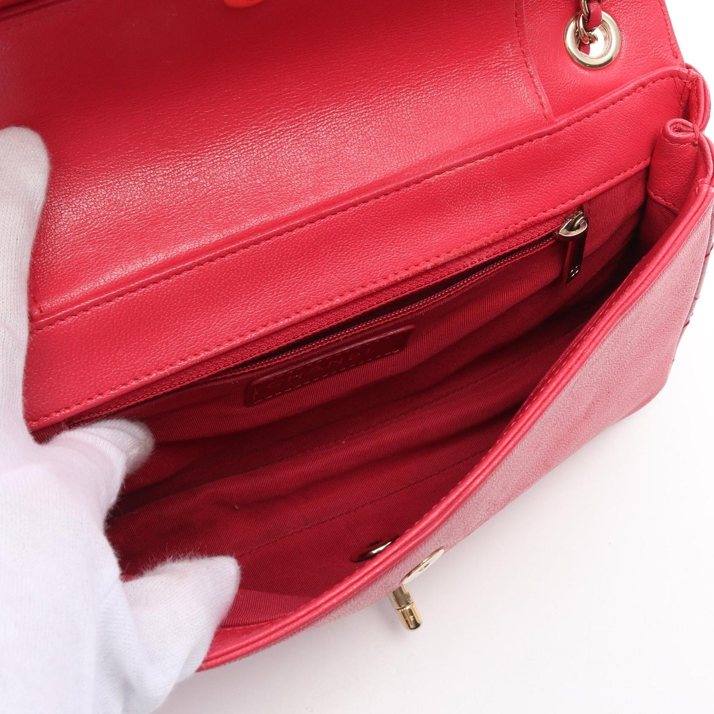 Chanel Mademoiselle Matelasse Leather Shoulder Bag