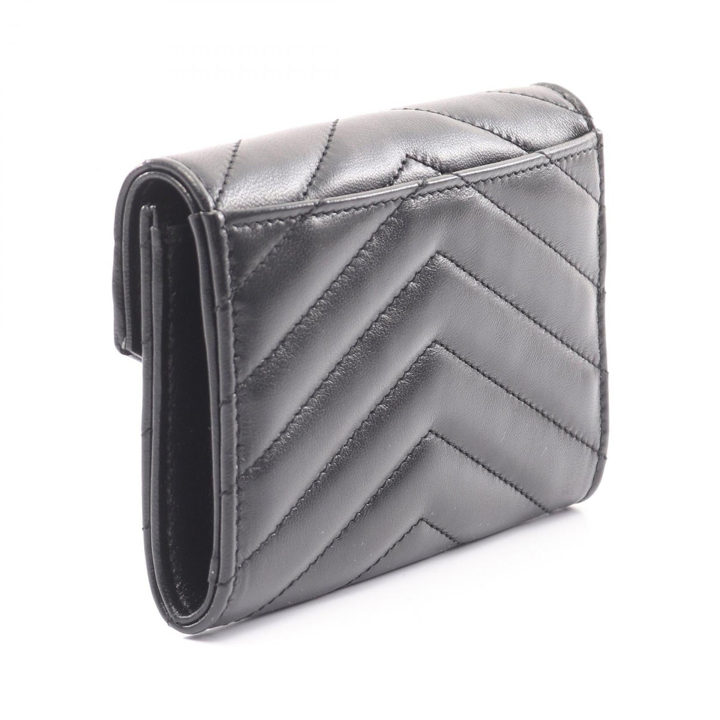 Saint Laurent Monogram Envelope Leather Wallet