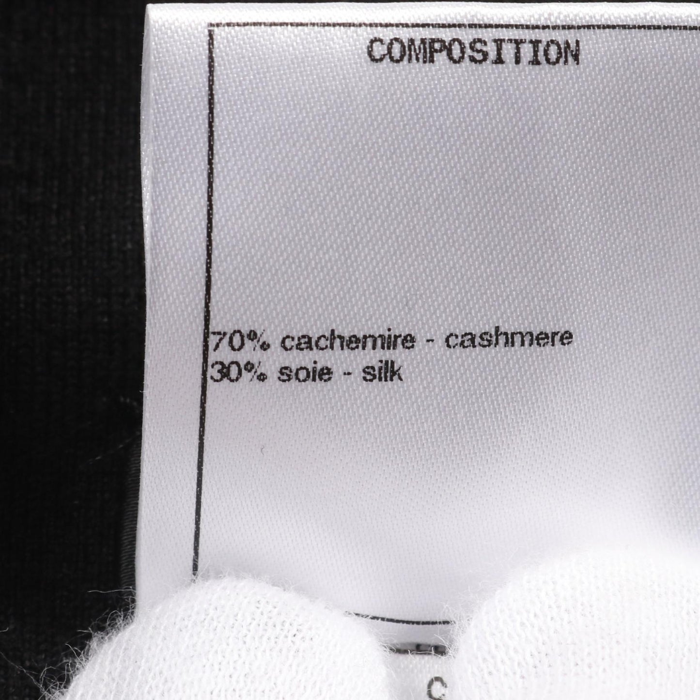 Chanel Coco Mark Camellia Cashmere Silk Leggings