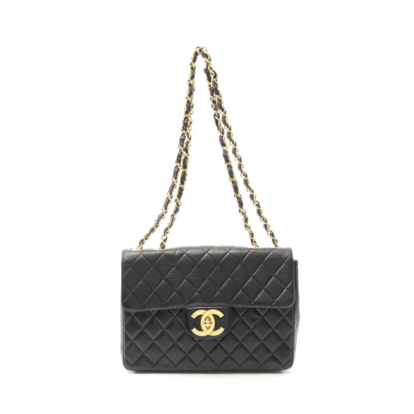 Chanel Deauville Matelasse 30 Lambskin Shoulder Bag