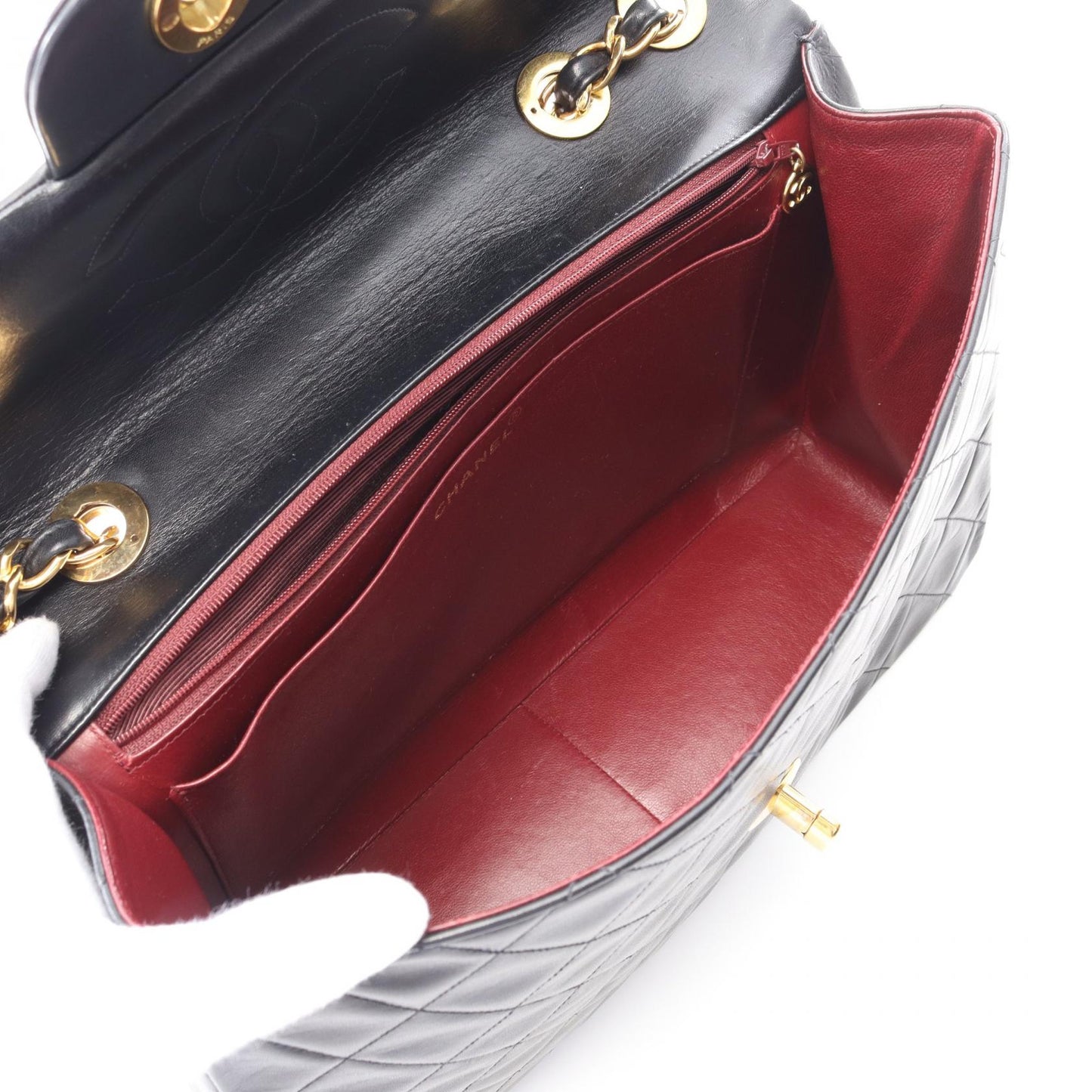 Chanel Deauville Matelasse Lambskin Shoulder Bag