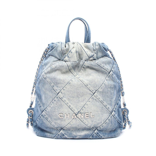Chanel 22 Denim Backpack