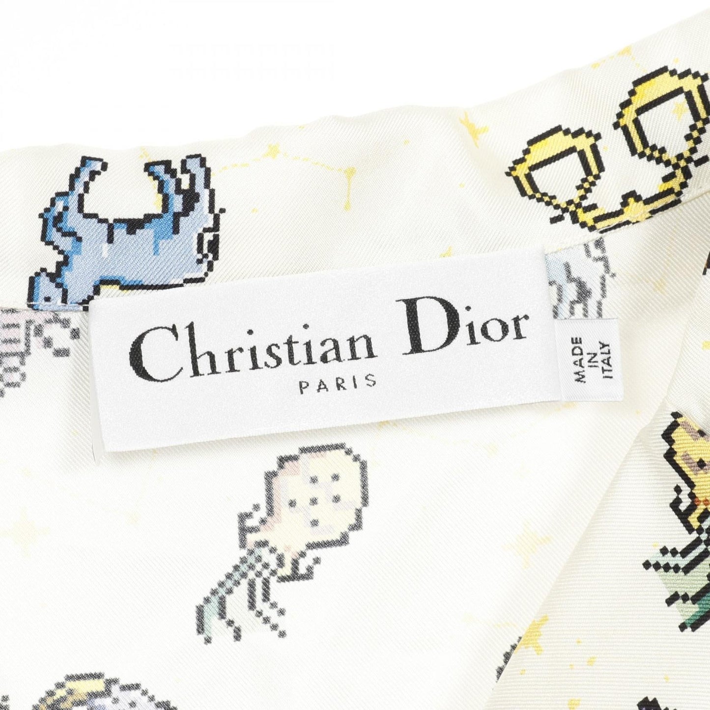 Dior Zodiac Pixel Silk Top