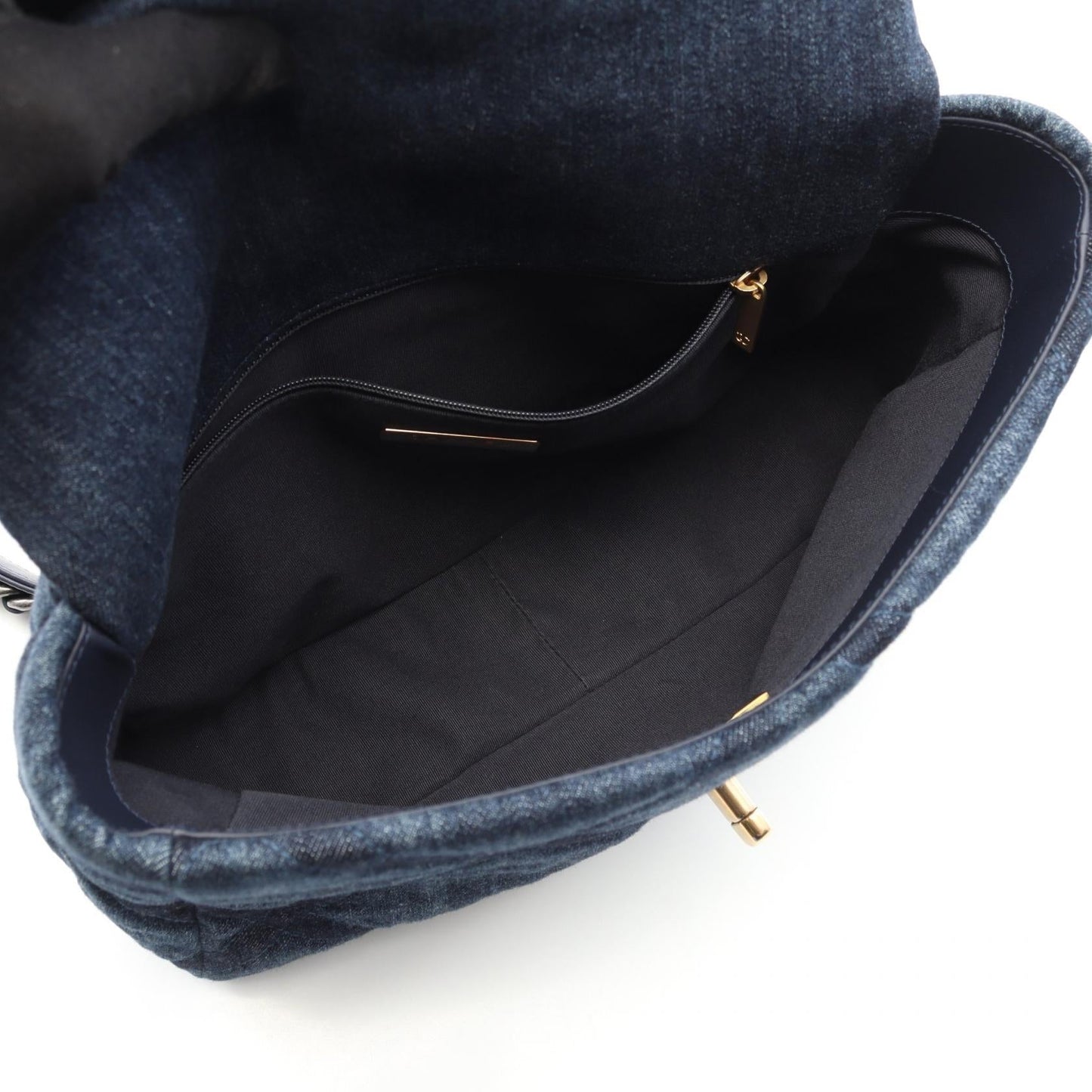 Chanel 19 Matelassé Denim Shoulder Bag