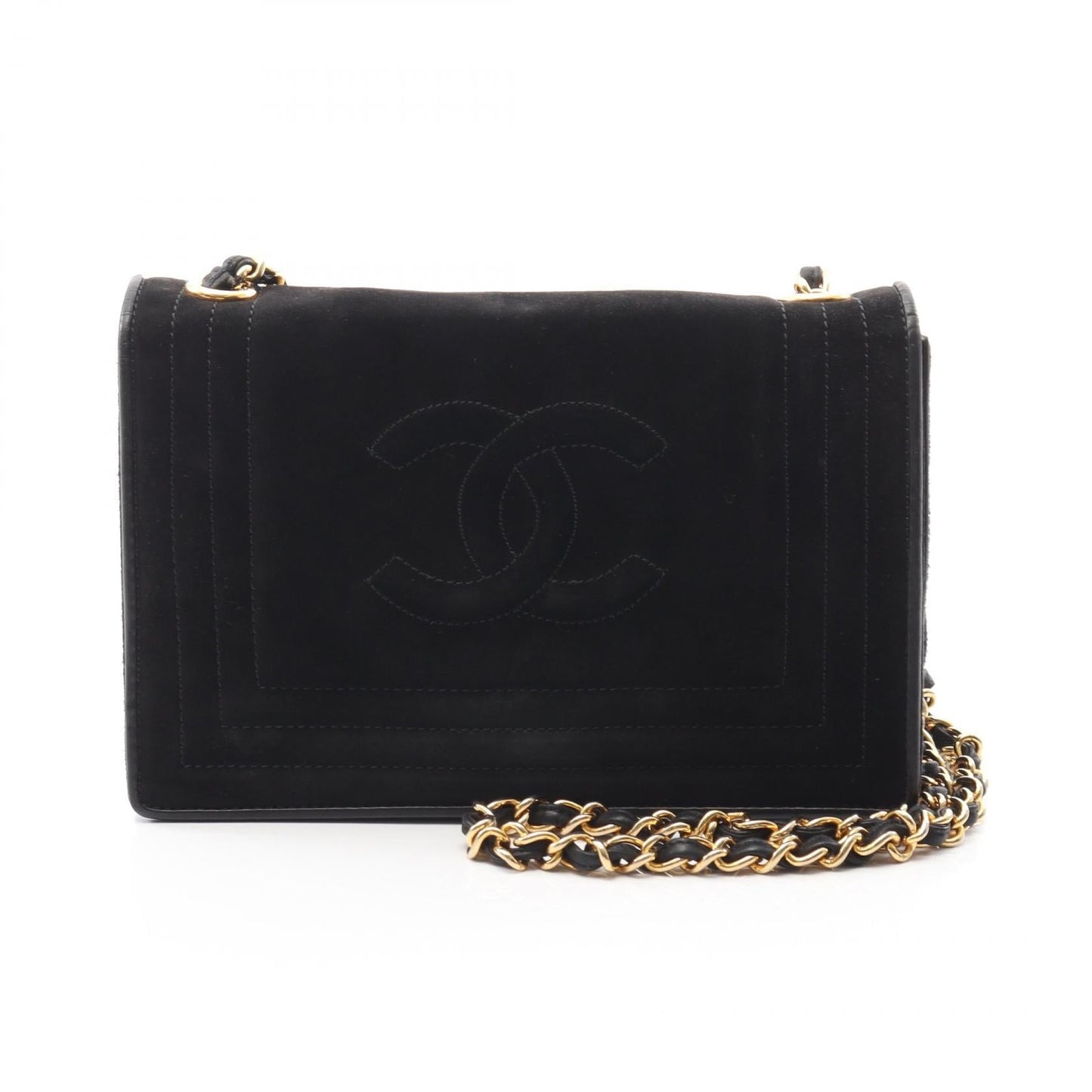 Chanel Coco Mark Suede Shoulder Bag