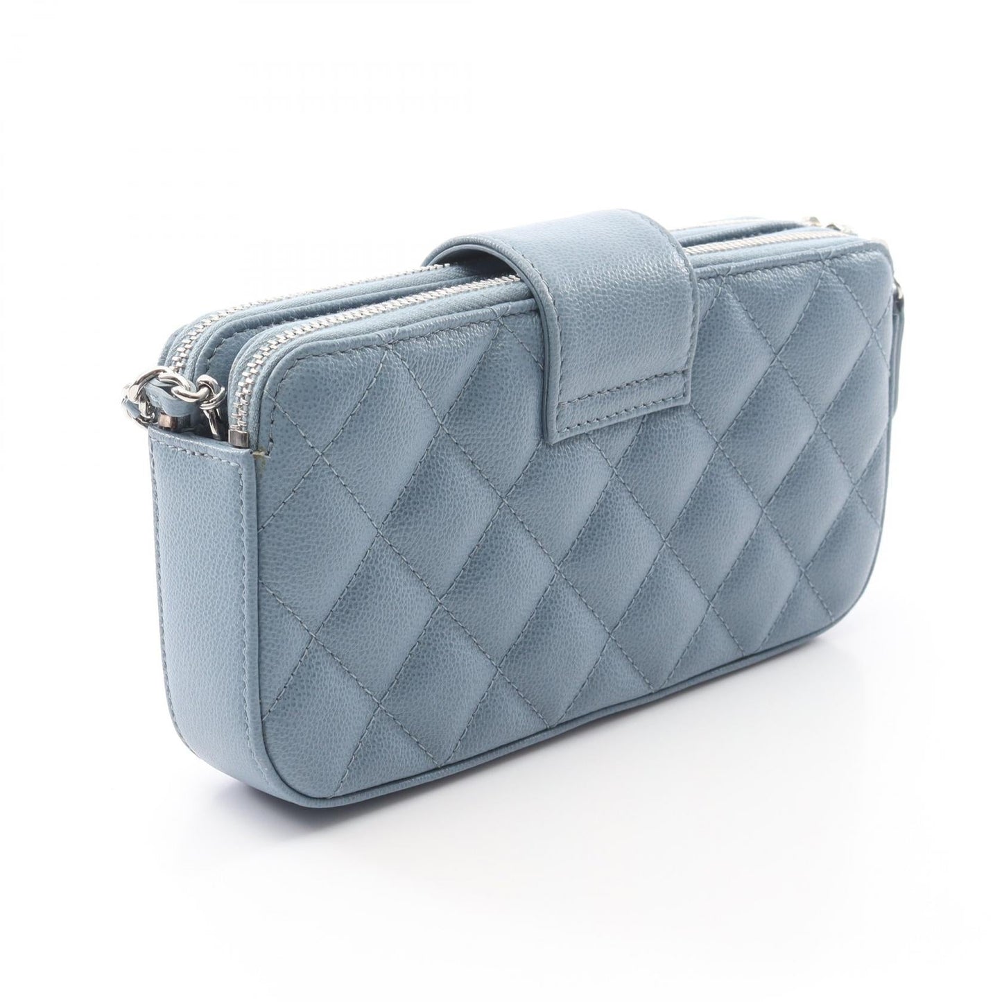 Chanel Half Coco Mark Matelasse Grained Calfskin Shoulder Bag