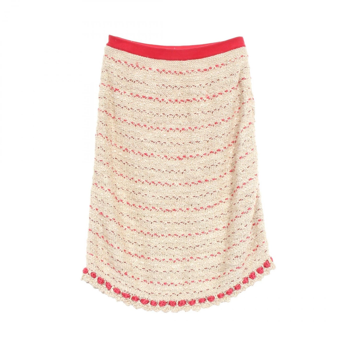 Chanel Knit Silk Wool Skirt