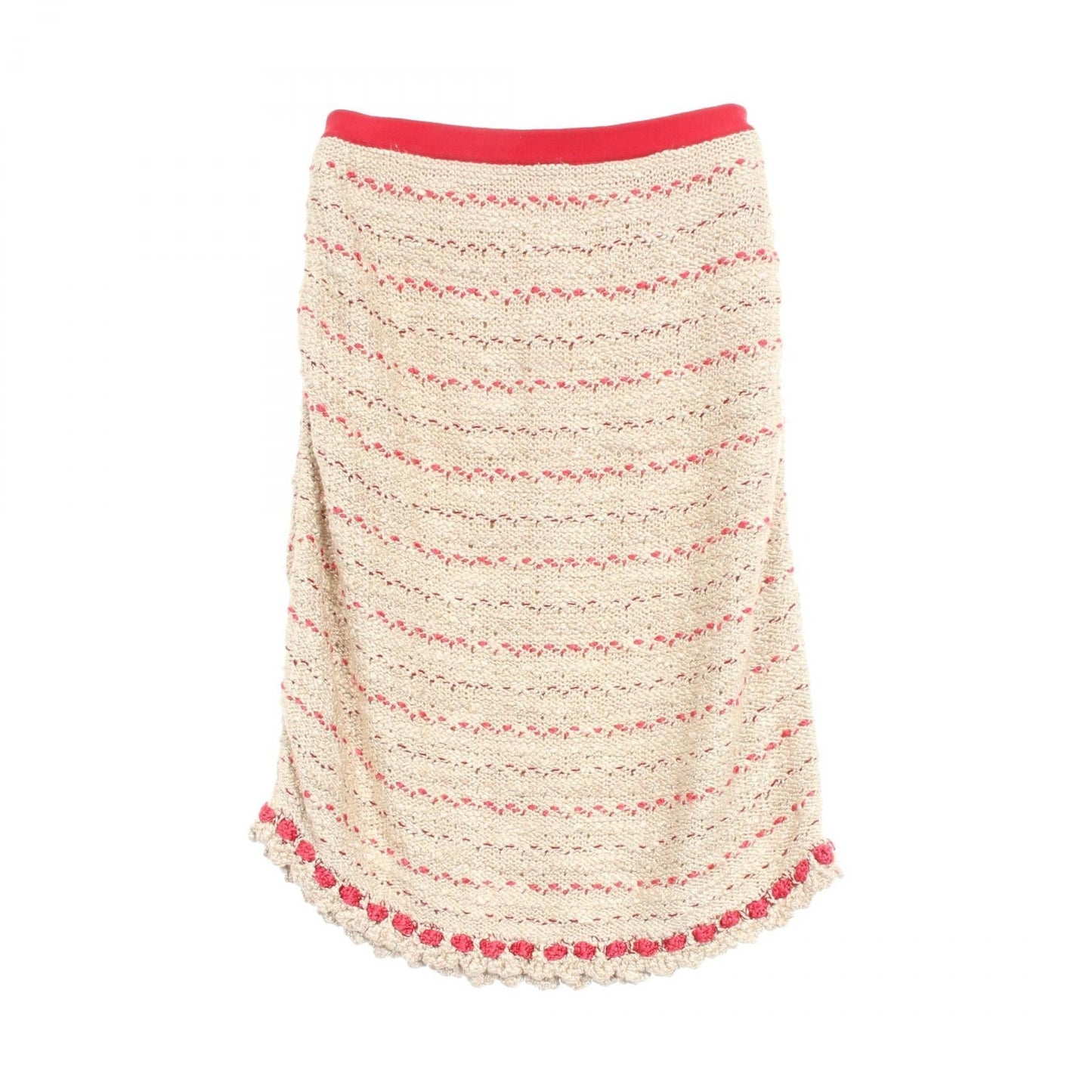 Chanel Knit Silk Wool Skirt