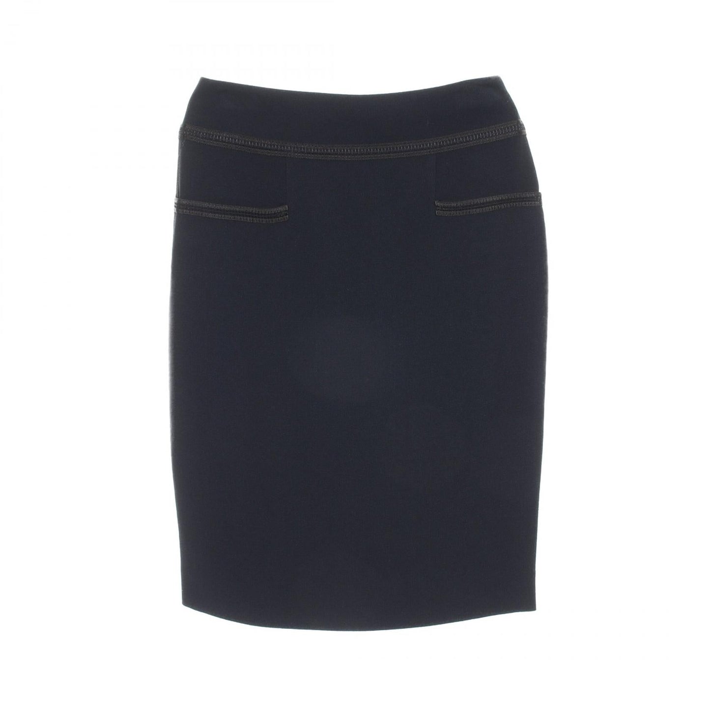 Chanel Camellia Button Rayon Acetate Skirt