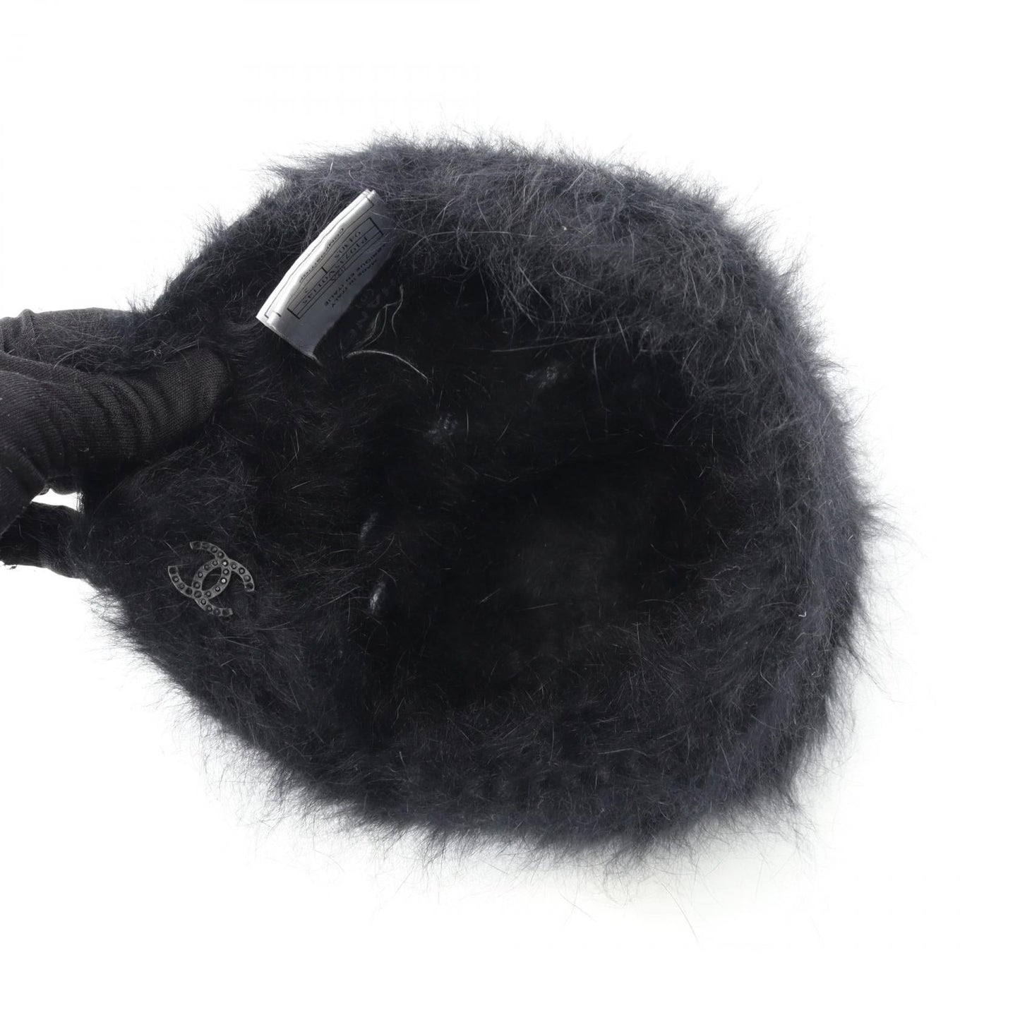 Chanel Coco Mark Angora Knit Cap