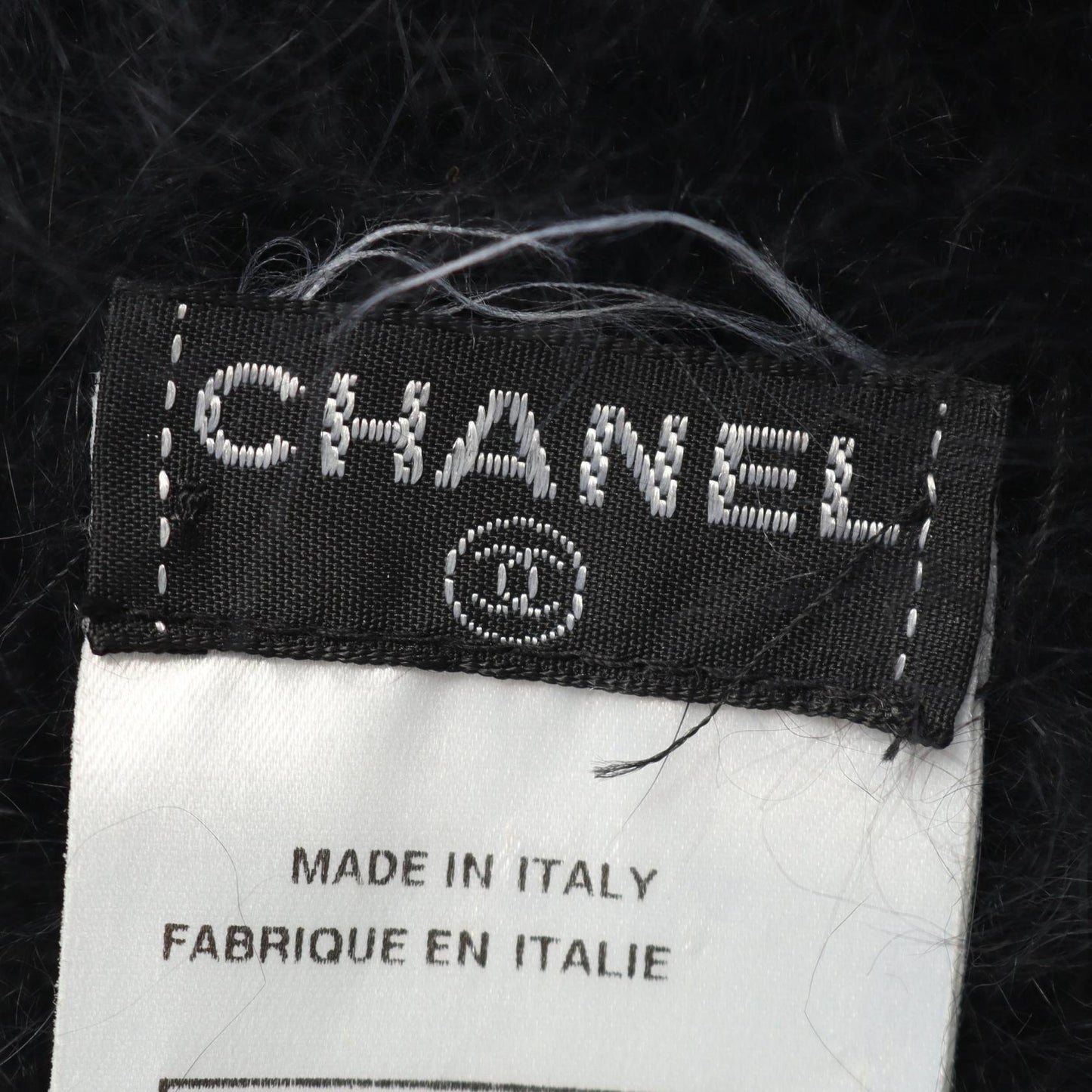 Chanel Coco Mark Angora Knit Cap
