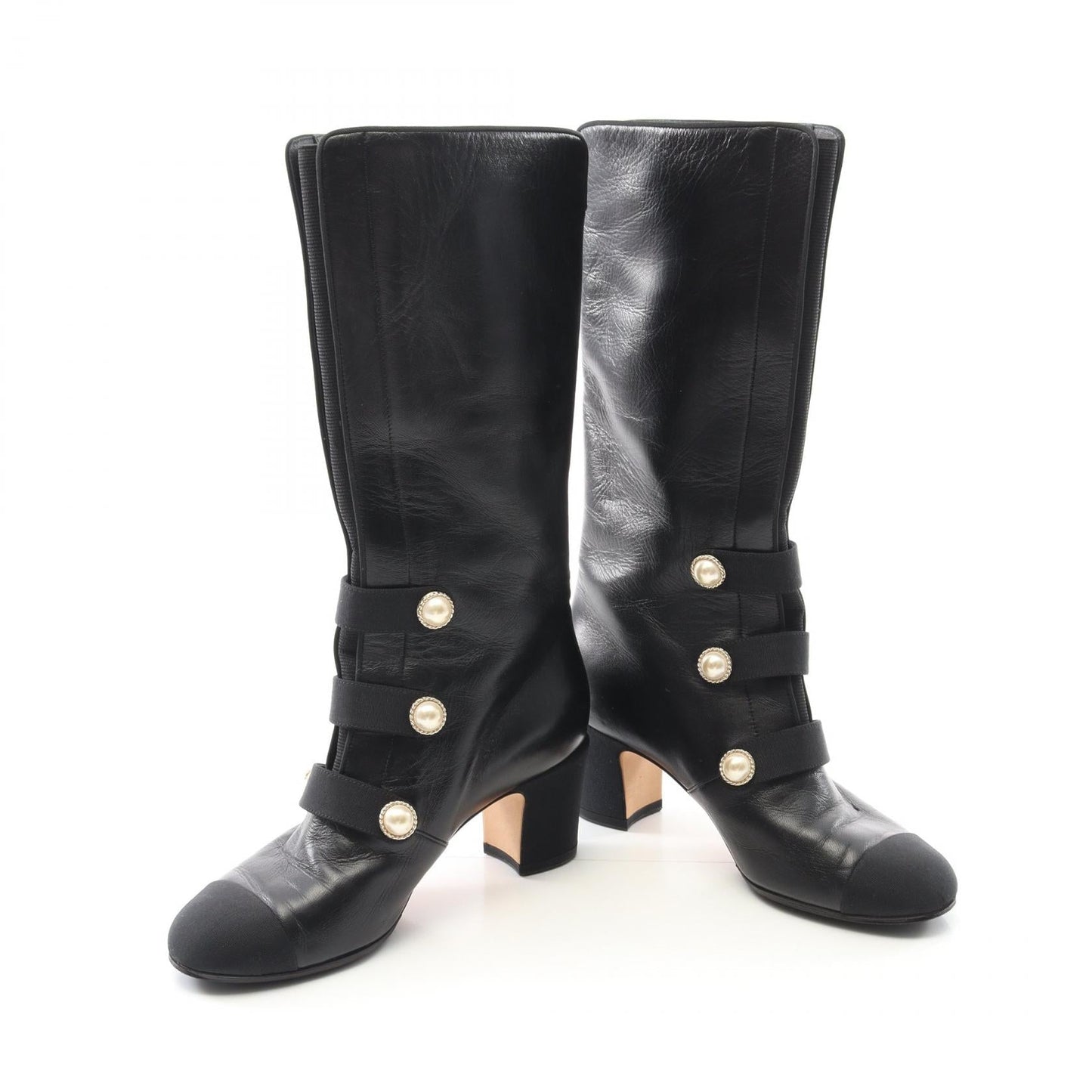 Chanel Coco Mark Leather Boots