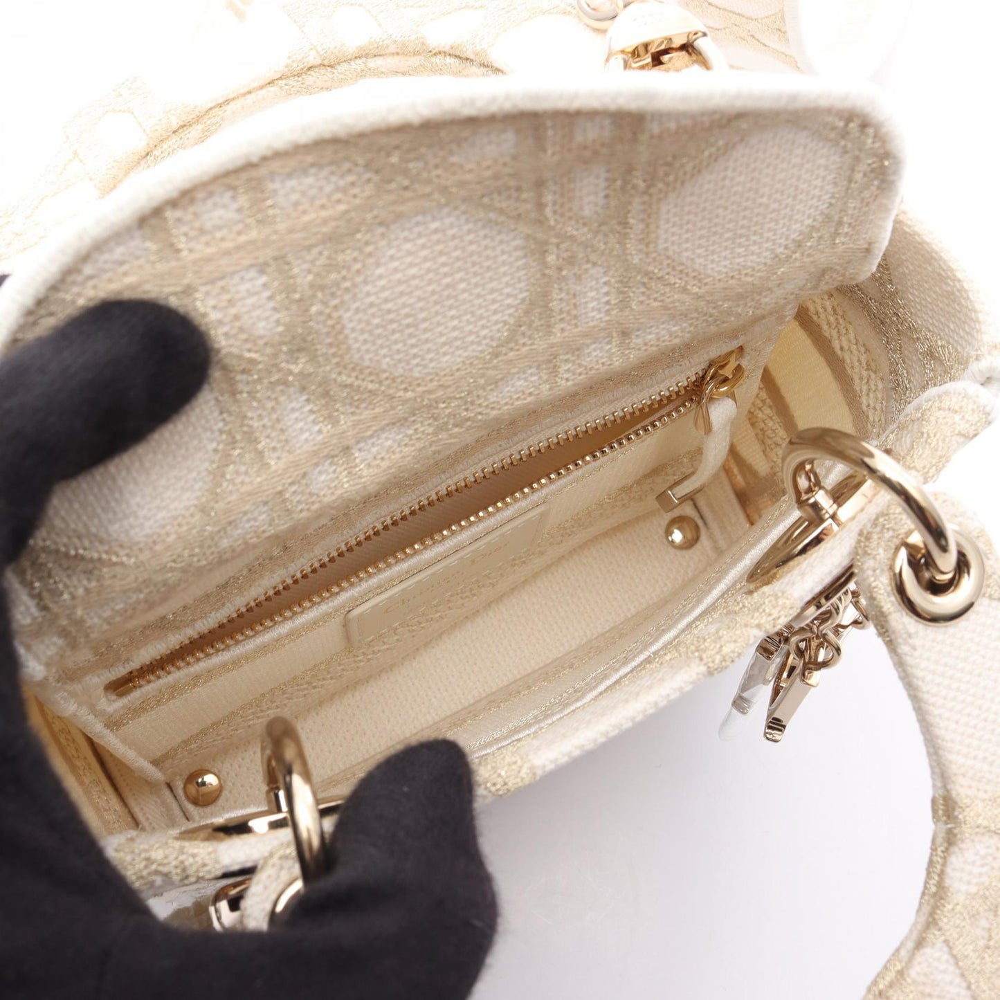 Dior Lady Dior Mini Canvas 2way Bag
