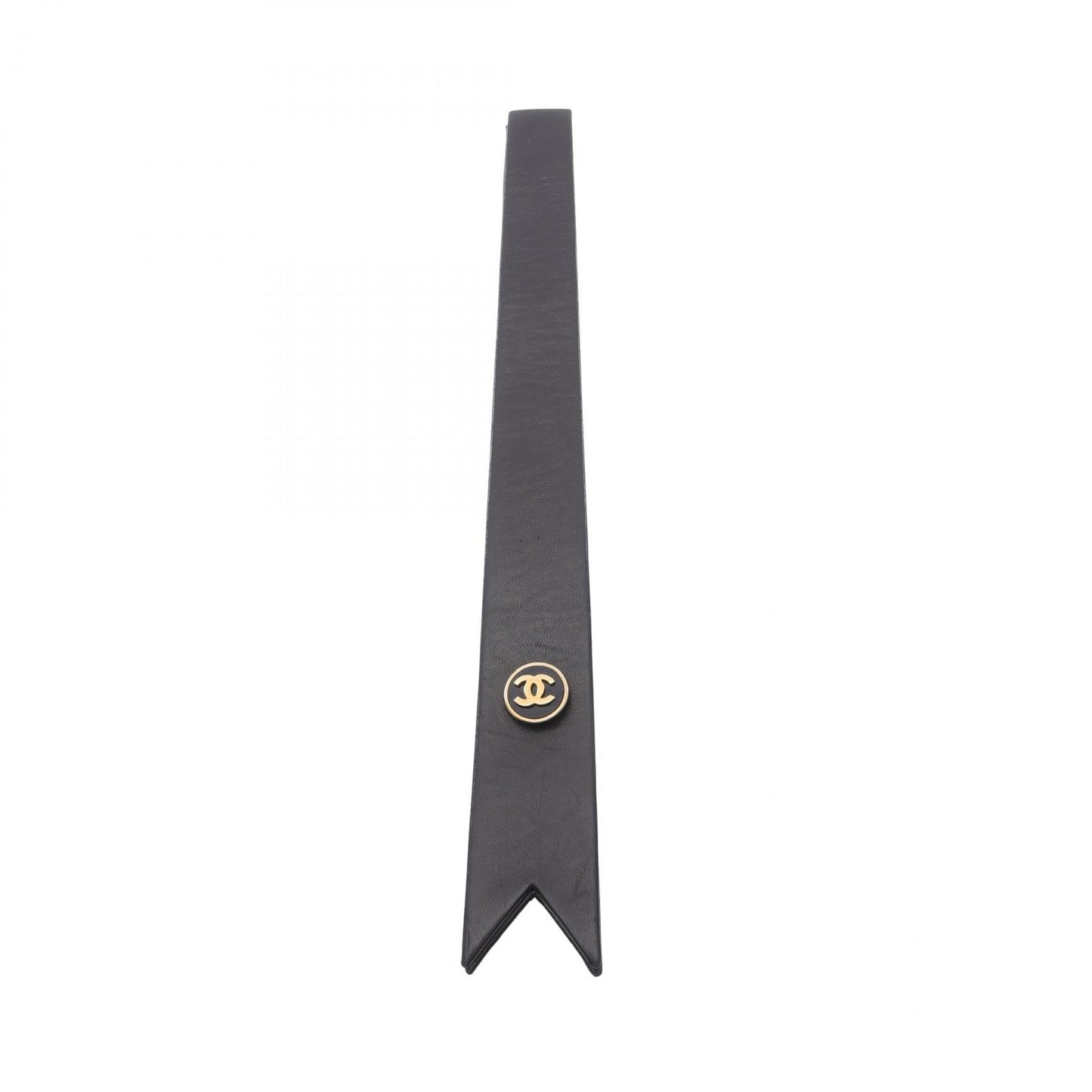 Chanel Coco Mark Leather Tie