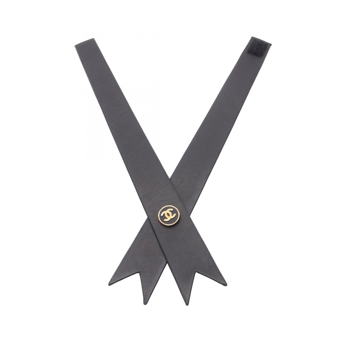 Chanel Coco Mark Leather Tie