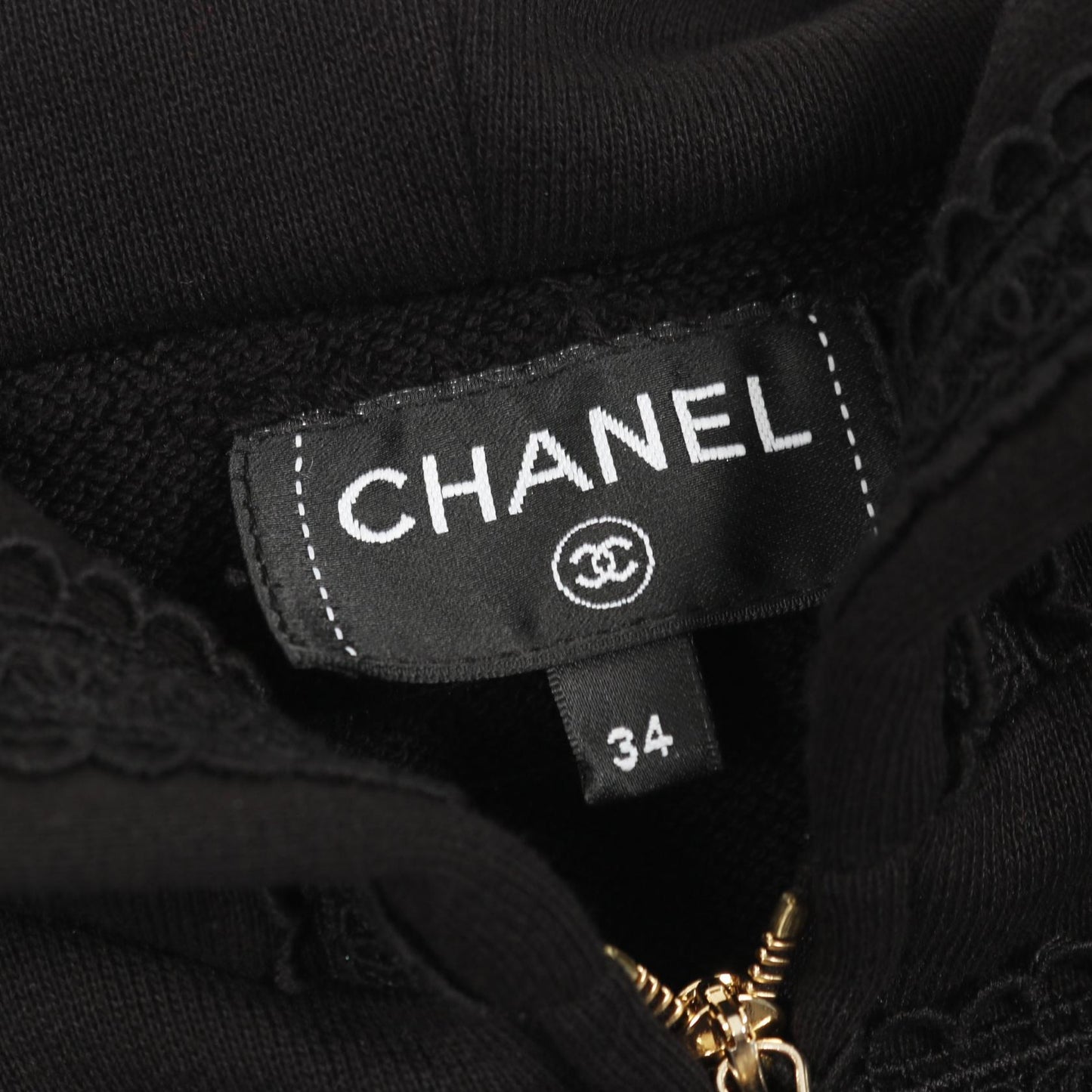 Chanel Coco Mark Lace Cotton Top