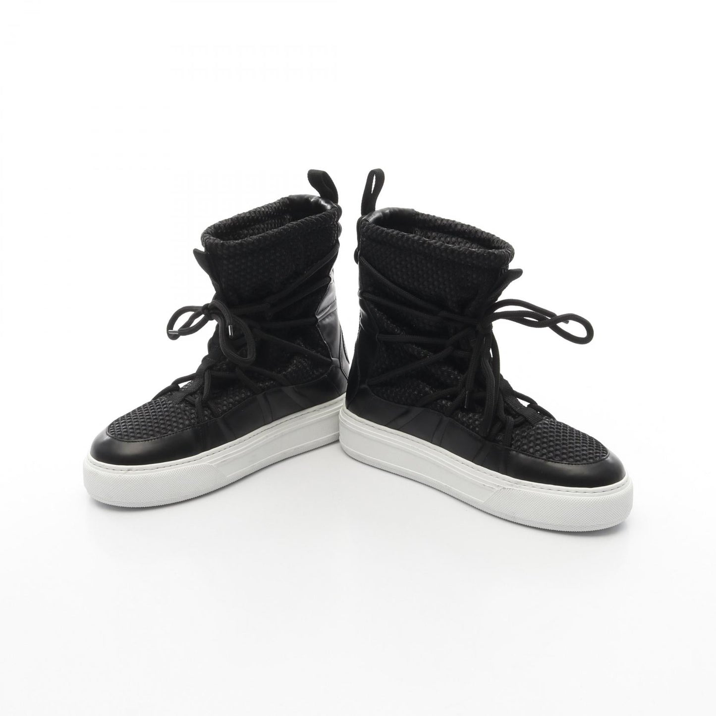 Christian Dior Mesh Leather Fabric Boots