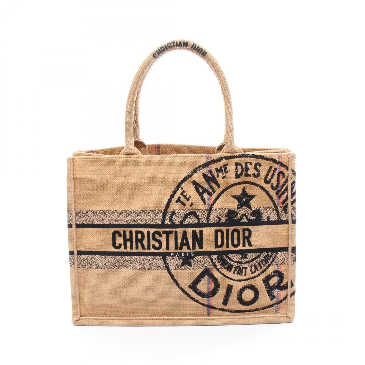 Dior BOOK TOTE Raffia Tote Bag