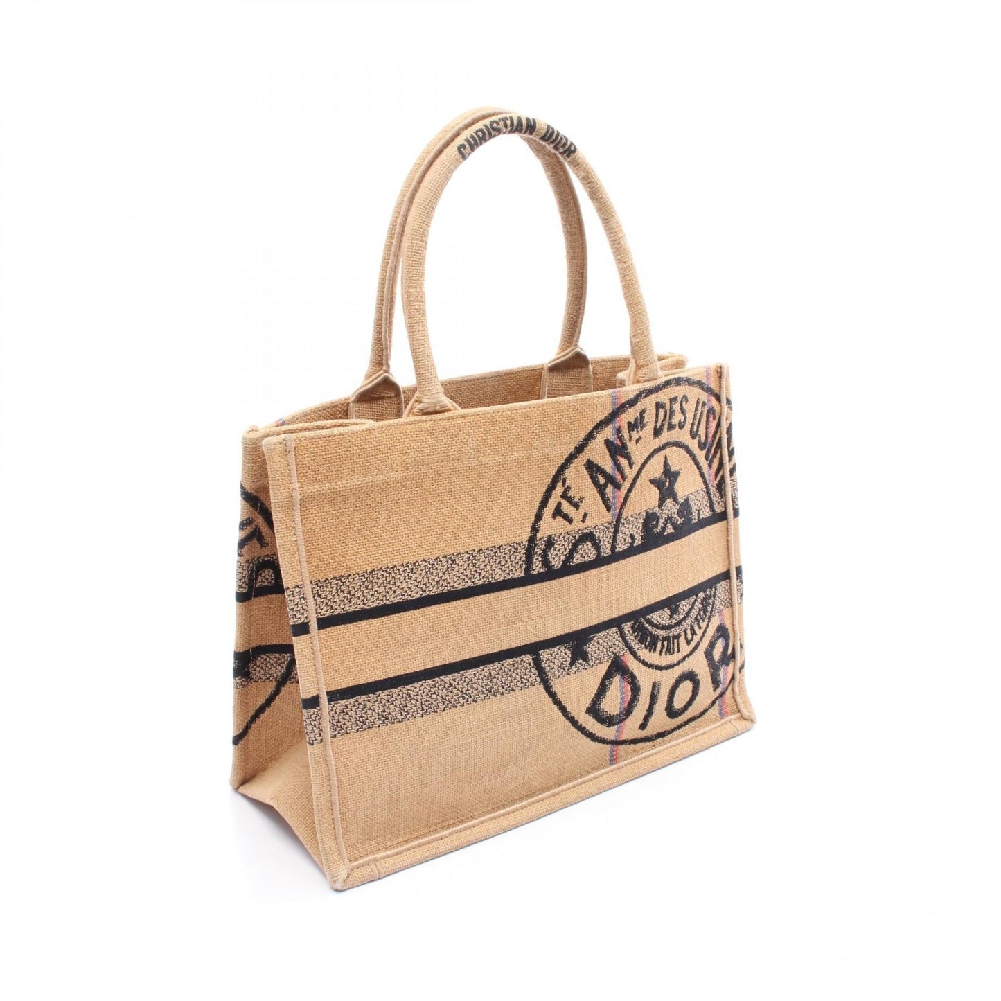 Dior BOOK TOTE Raffia Tote Bag