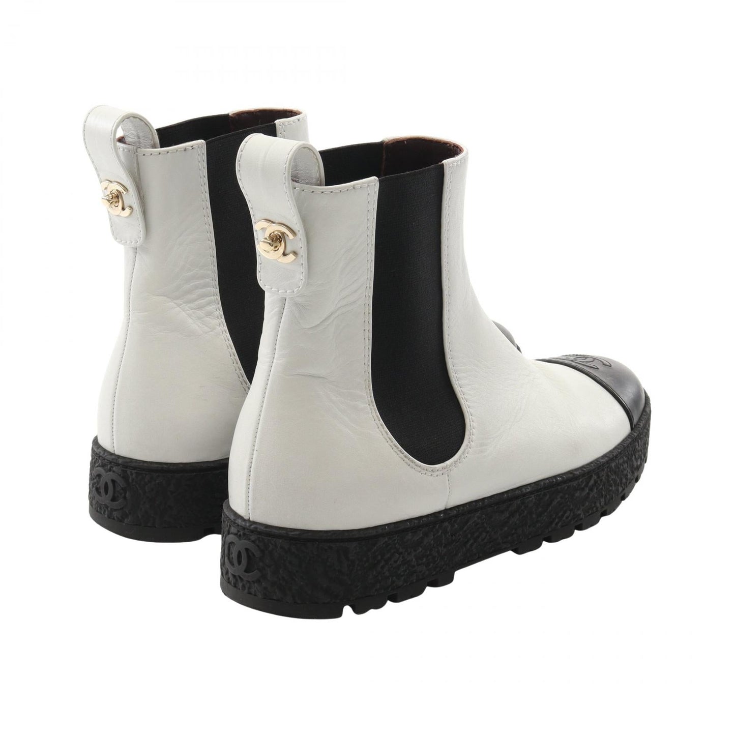 Chanel Coco Mark Leather Boots