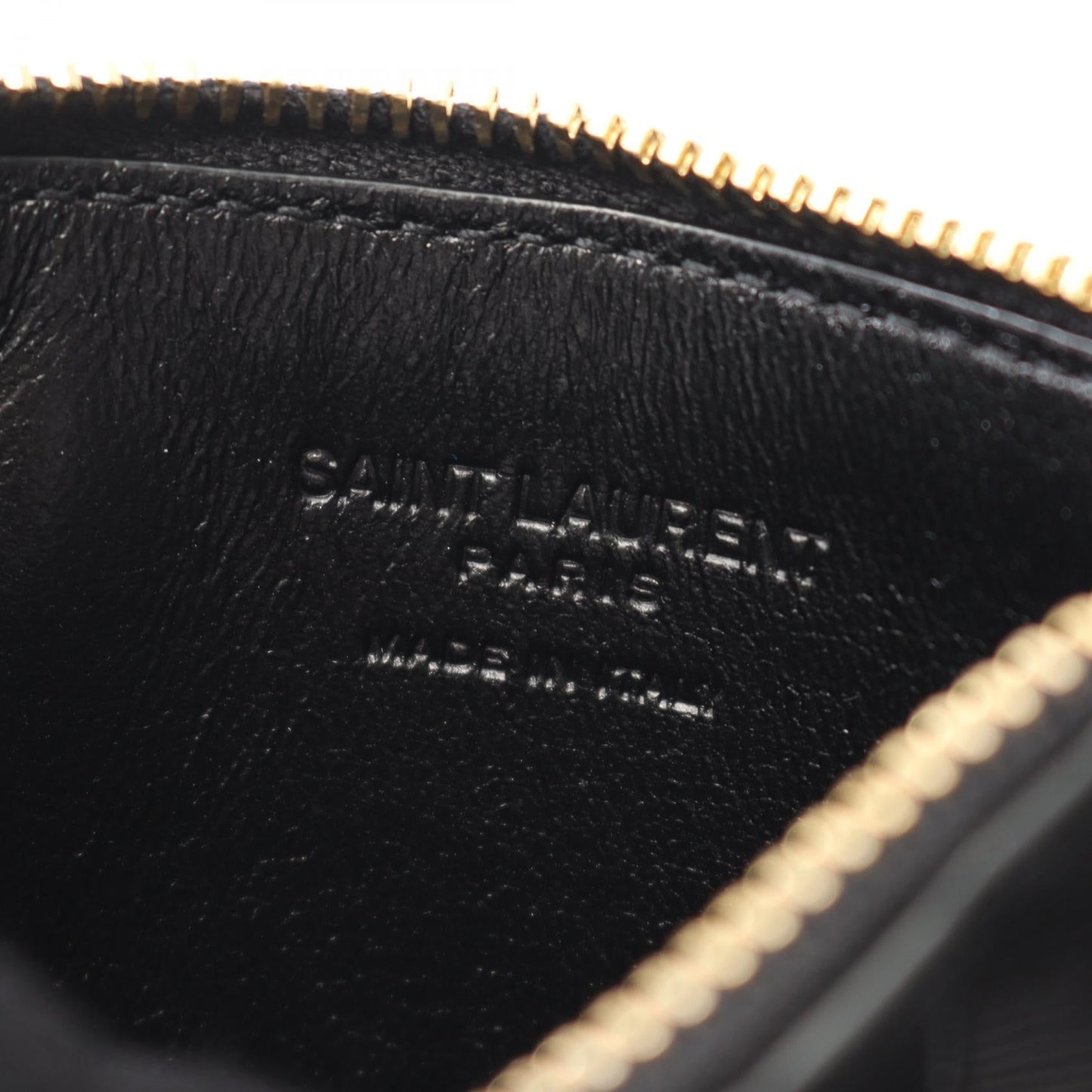 Saint Laurent Paris Fragment Leather Coin Case