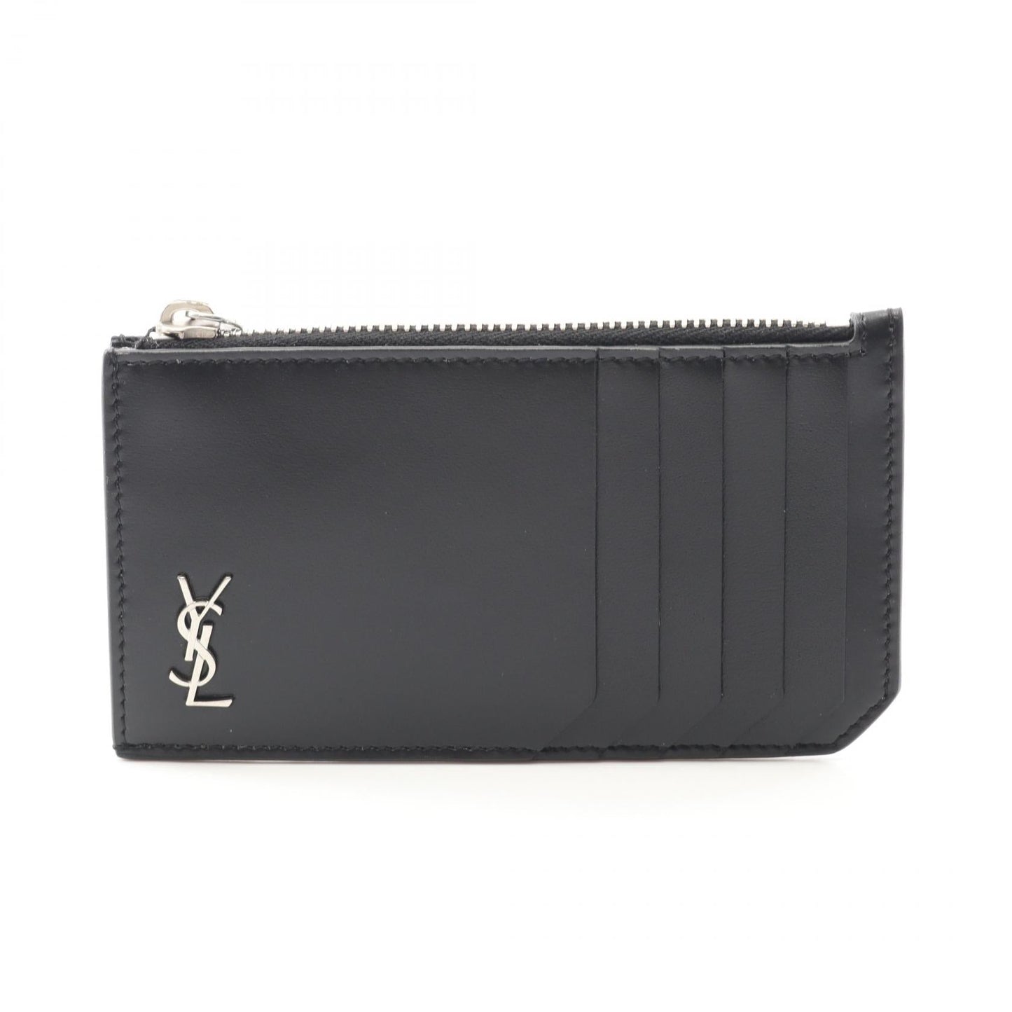 Saint Laurent Paris TINY MONOGRAM Leather Coin Case