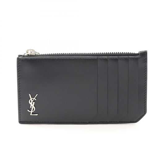 Saint Laurent Paris TINY MONOGRAM Leather Coin Case