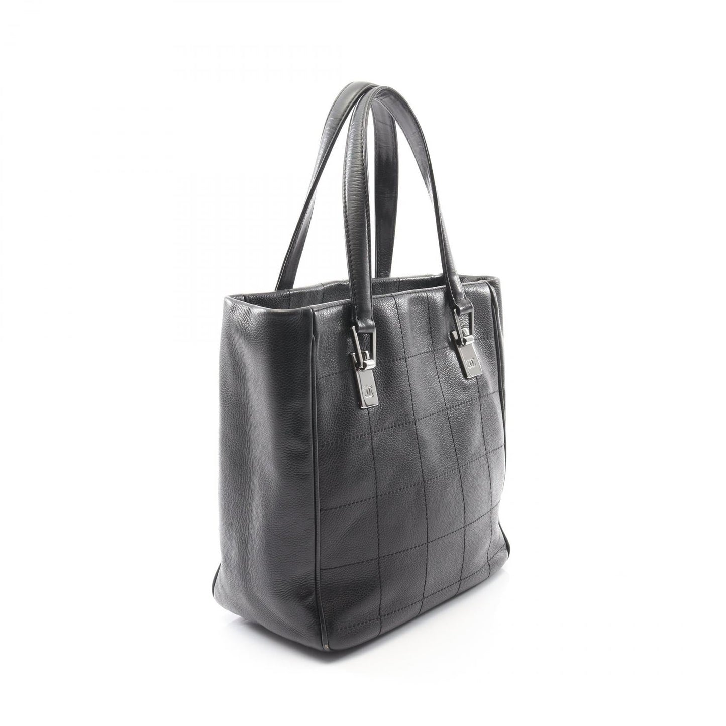 Chanel Choco Bar Grained Calfskin Tote Bag