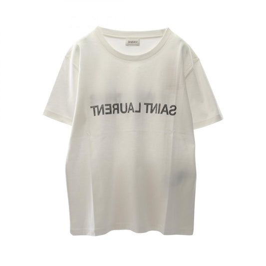 Saint Laurent Paris Reverse Logo Cotton T-shirt