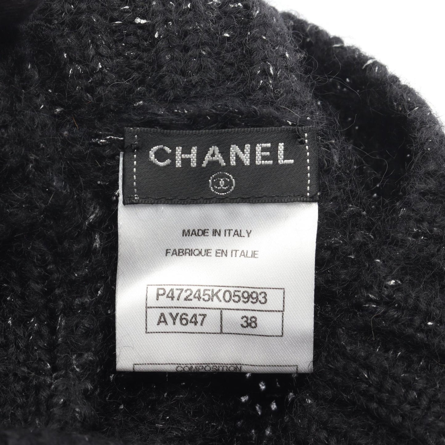 Chanel Coco Mark Button Cashmere Mohair Knitwear