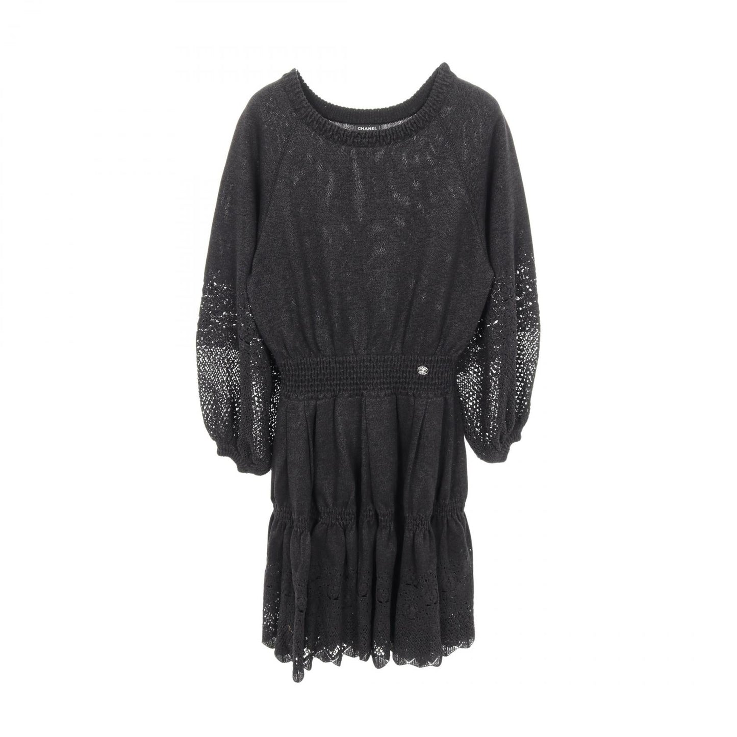 Chanel Coco Mark Button Viscose Dress