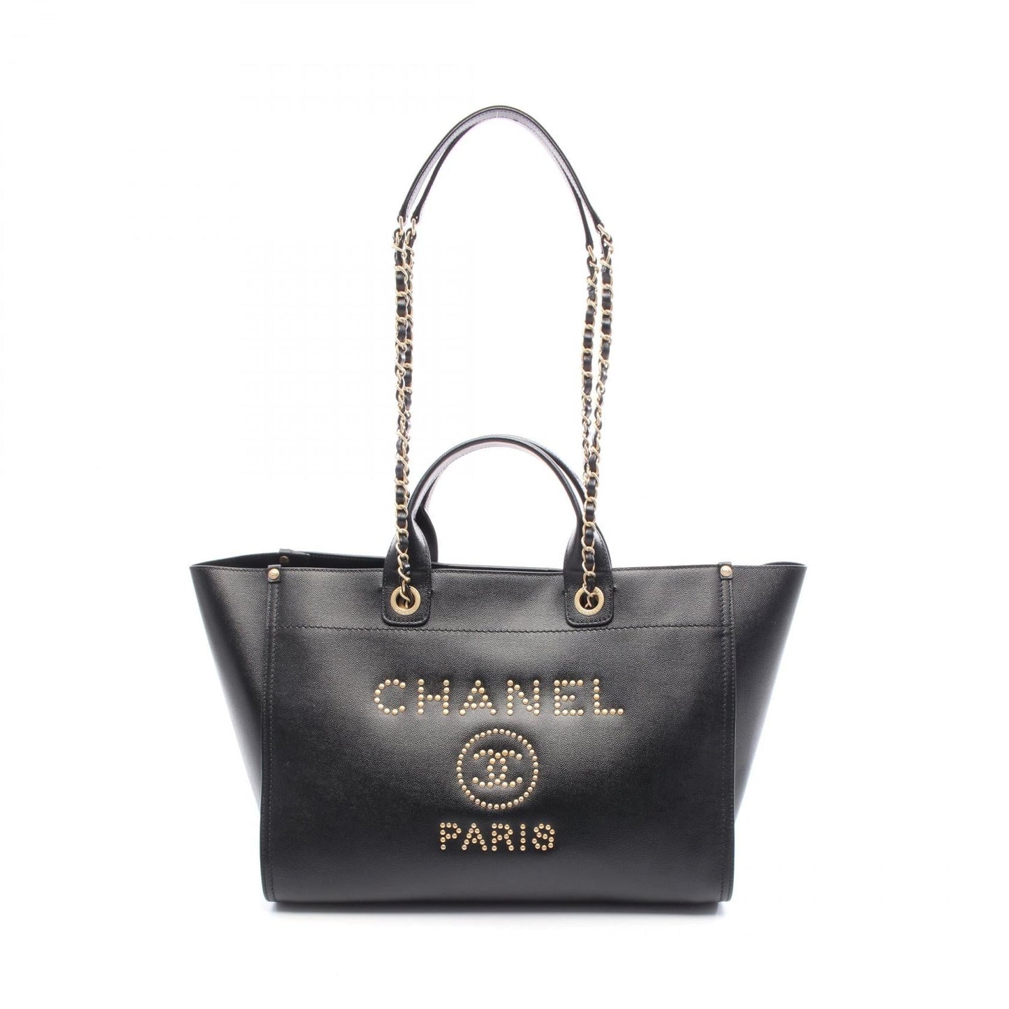 Chanel Deauville Leather Tote Bag