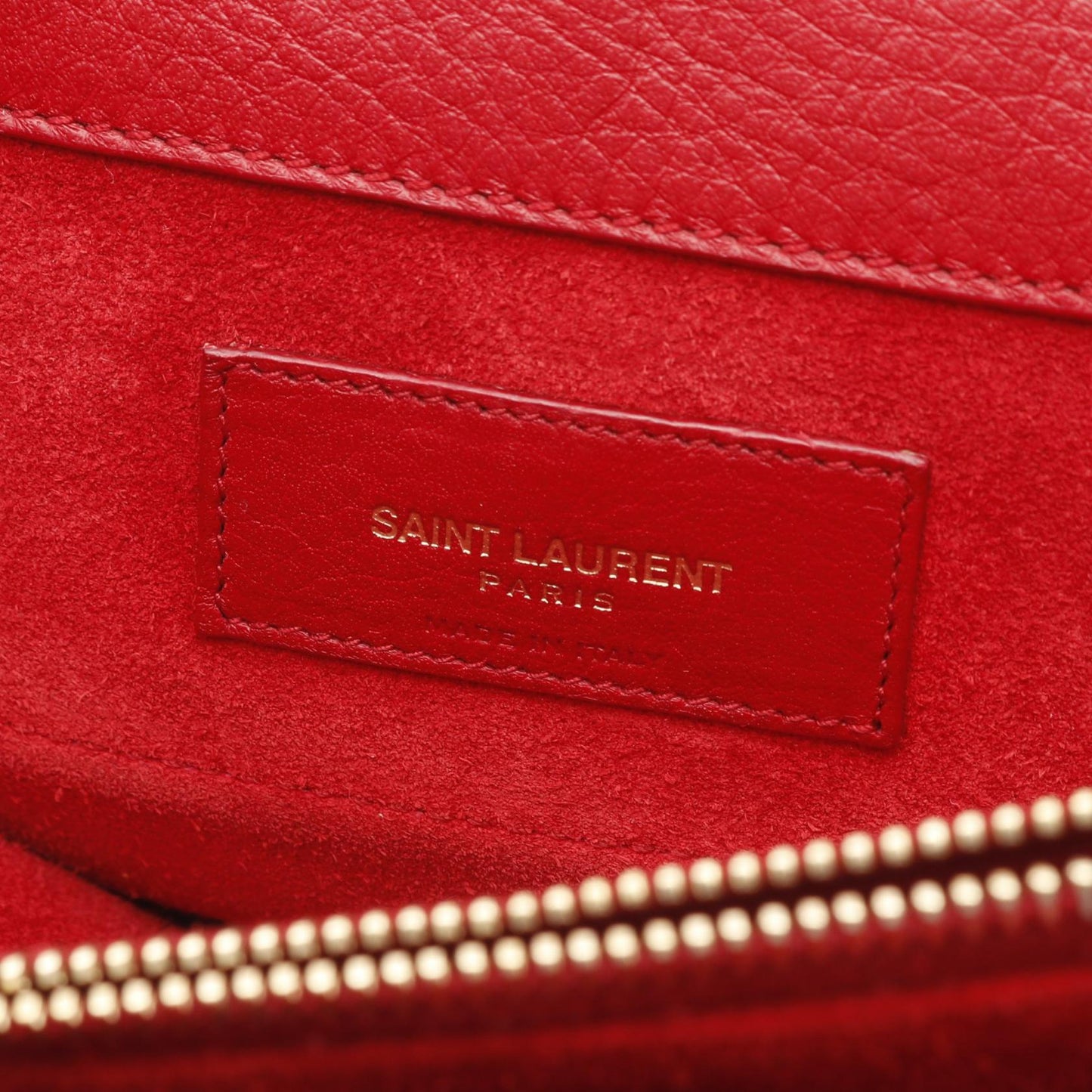 Saint Laurent Paris M  Two Leather Handbag