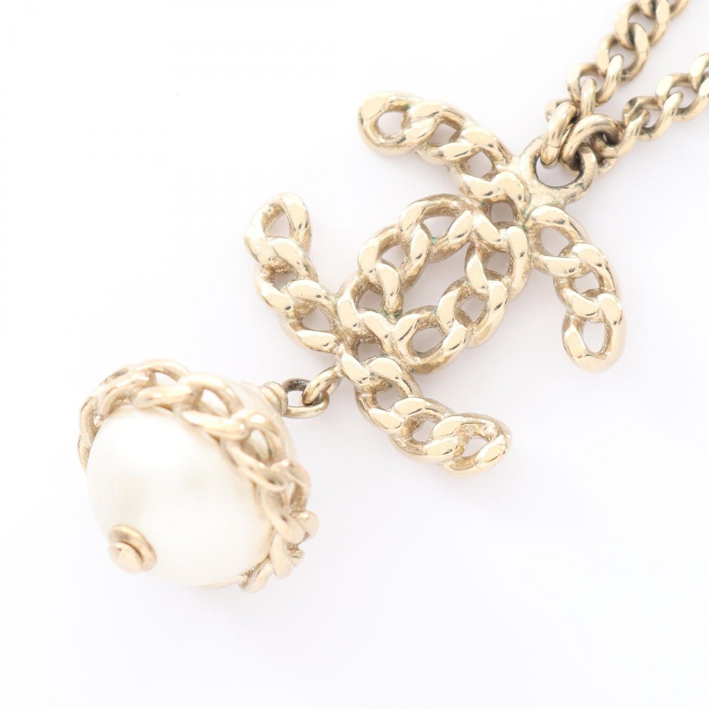 Chanel Coco Mark Pearl Necklace
