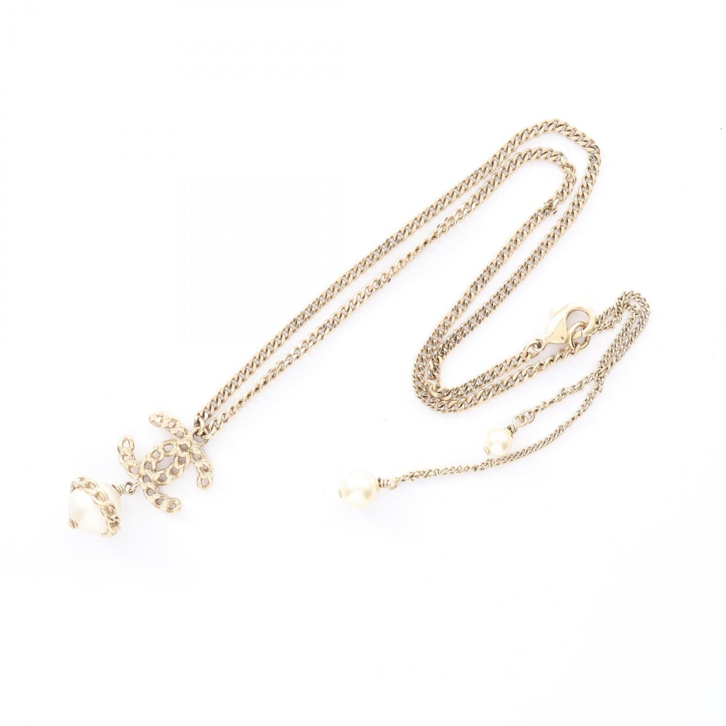 Chanel Coco Mark Pearl Necklace