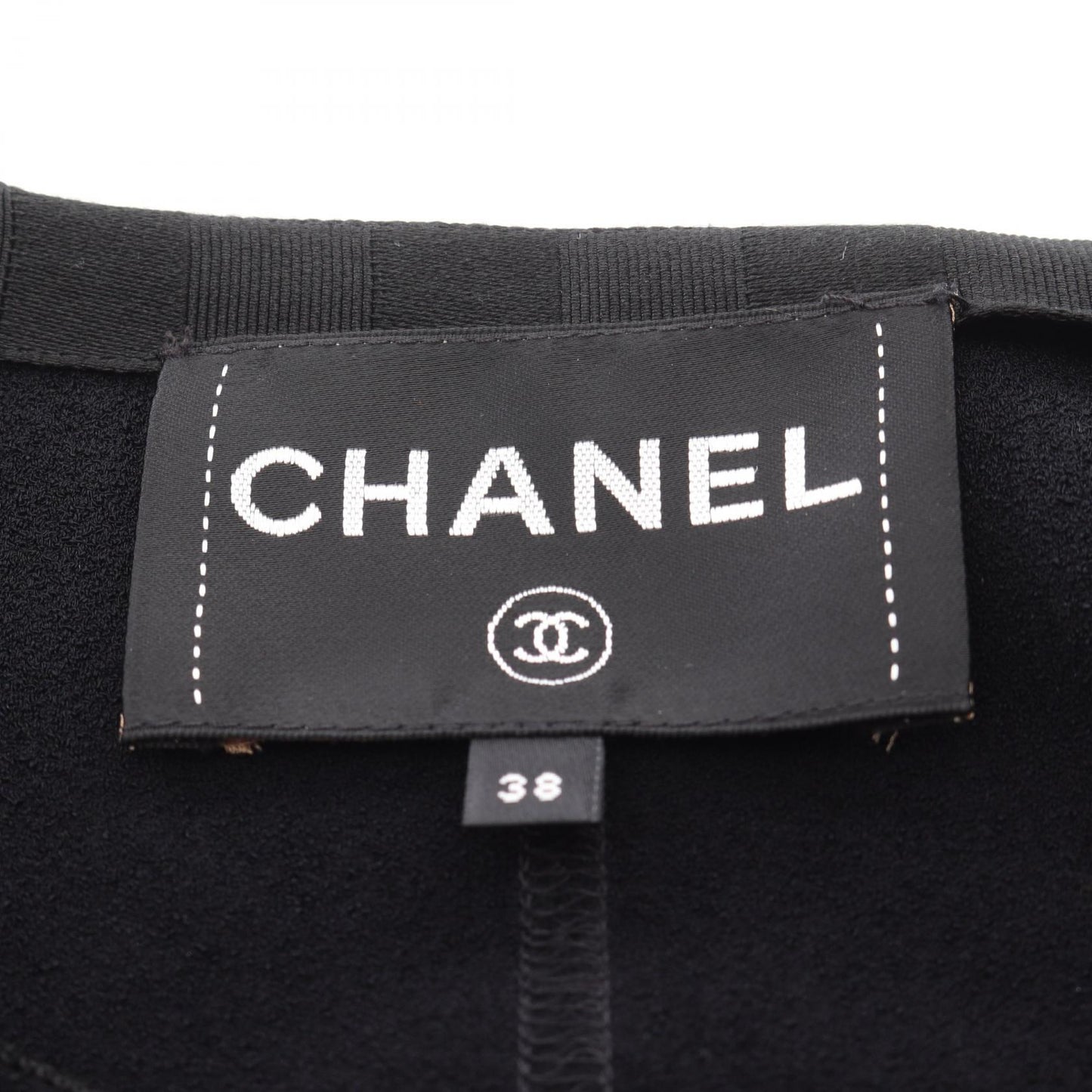 Chanel Coco Mark Button Viscose Collarless Jacket