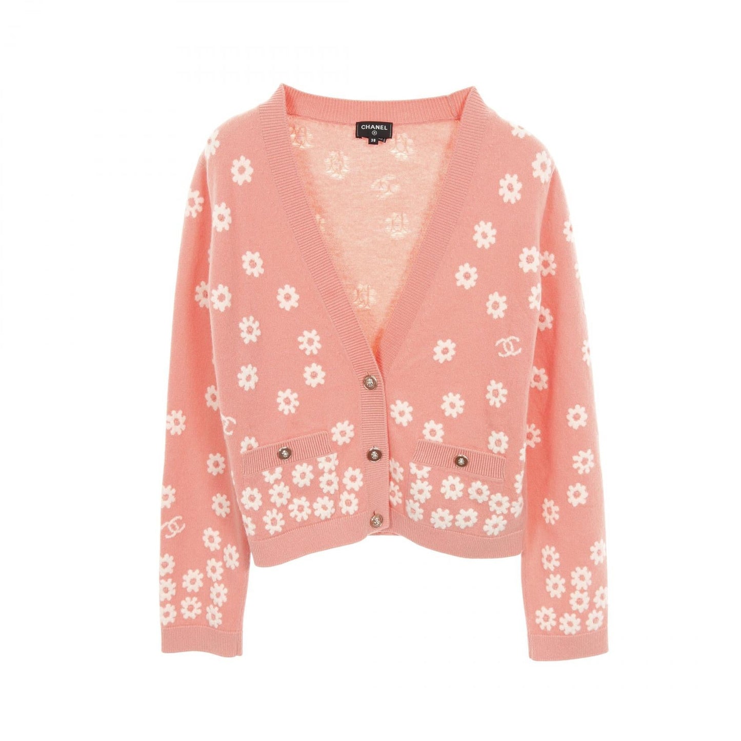 Chanel Coco Mark Cashmere Cardigan