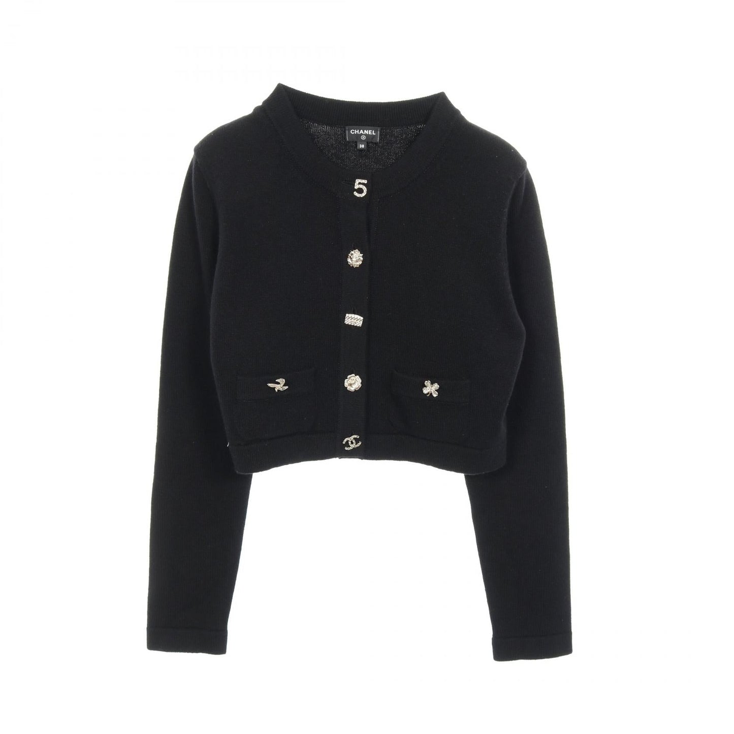 Chanel Coco Mark Button Cashmere Cardigan
