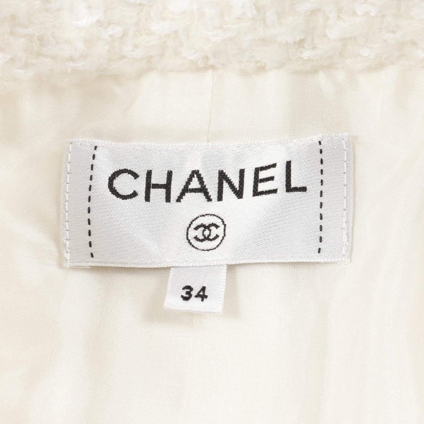 Chanel Coco Mark Button Wool Polyester Acrylic Skirt
