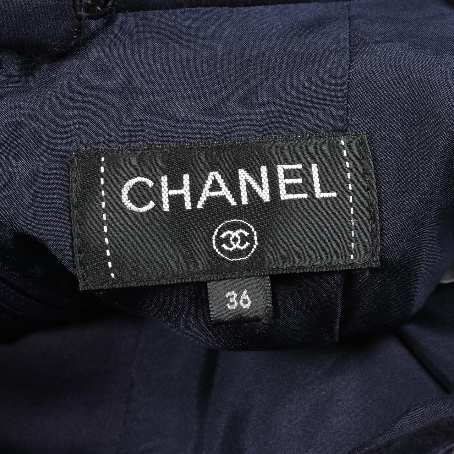 Chanel Gripoix Button Wool Viscose Skirt