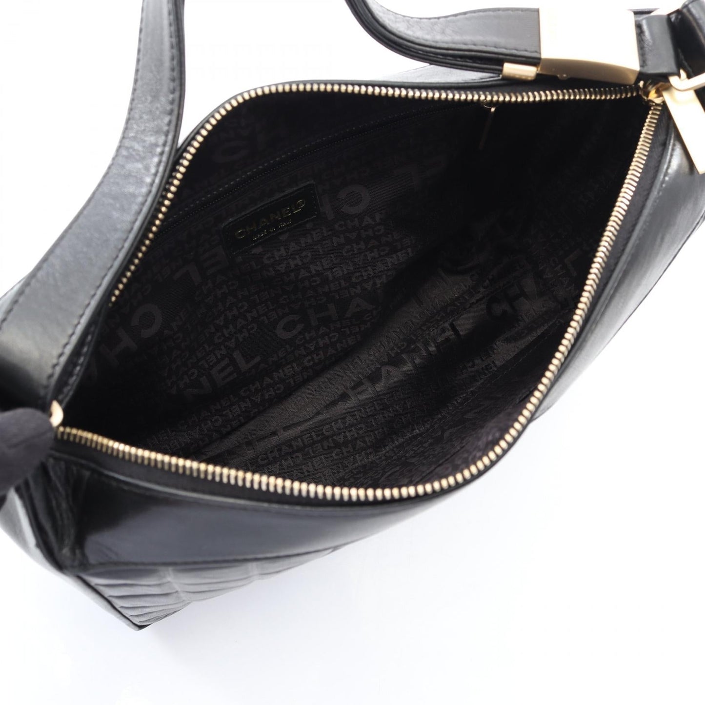 Chanel Choco Bar Lambskin Shoulder Bag