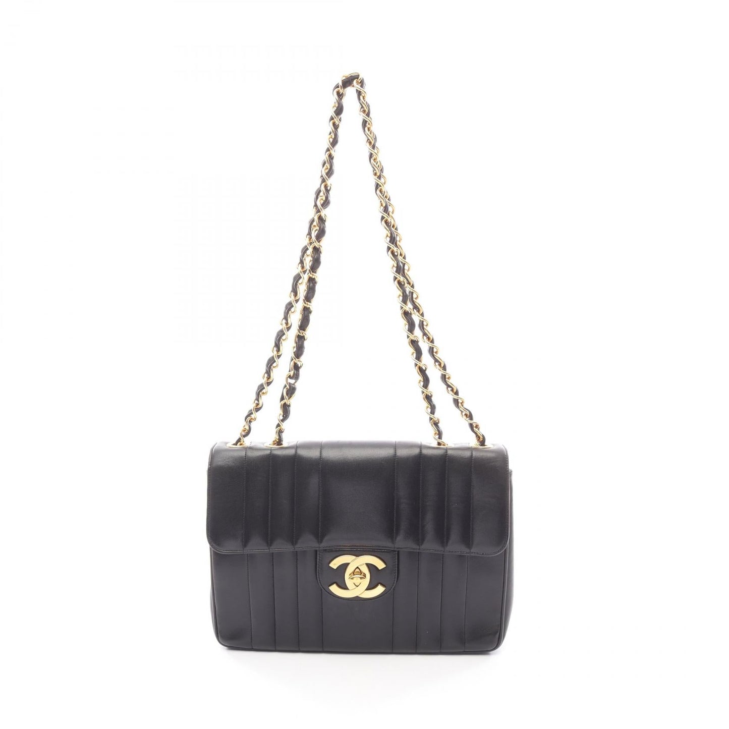Chanel Mademoiselle Deauville Matelasse Lambskin Shoulder Bag