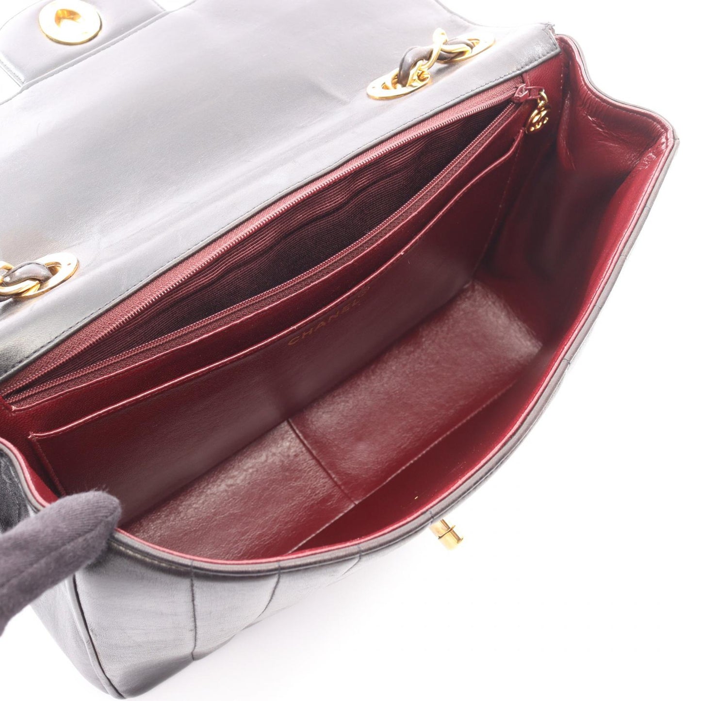 Chanel Mademoiselle Deauville Matelasse Lambskin Shoulder Bag
