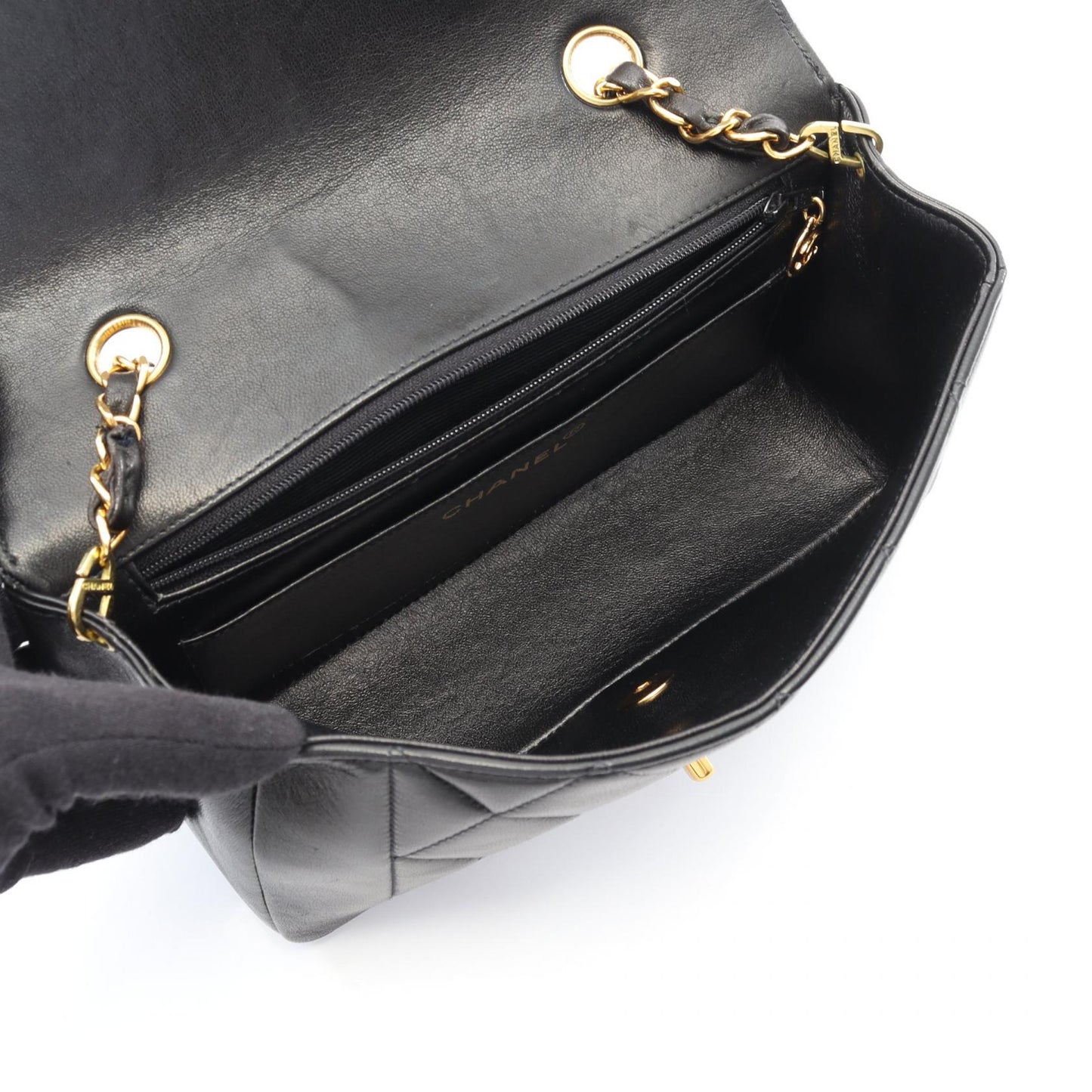 Chanel Matelasse Diana Flap Lambskin Shoulder Bag