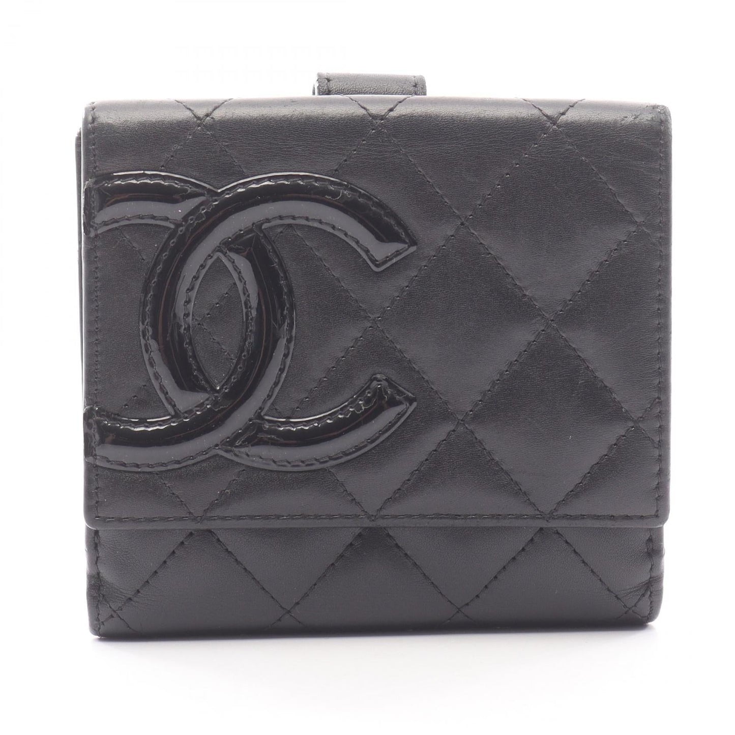 Chanel Cambon Line Patent Leather Wallet